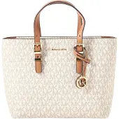 Michael Kors Malas de tiracolo marfim / caramelo / castanho escuro