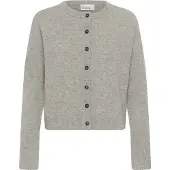 My Essential Wardrobe Casaco de malha acinzentado