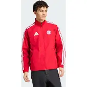 Adidas Casaco deportivo 'FC Bayern München Anthem' vermelho cereja / branco