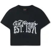 Ed Hardy Camisa '1971' preto / branco