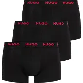 HUGO Boxers vermelho / preto