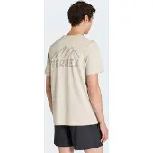Adidas Camisa funcionais 'Mountain' estuque / cinzento