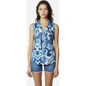 KOROSHI Blusa azul / azul céu / branco