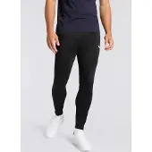 Puma Calças de desporto 'TeamRise' preto / branco