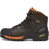 Aigle Botas com atacadores 'Altavio' castanho escuro / preto