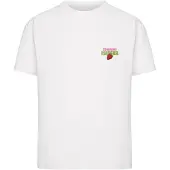 Miss Tee Camisa 'Strawberry Matcha' kiwi / rosa claro / vermelho / branco