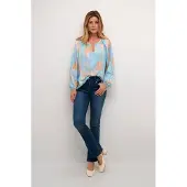 Cream Blusa 'Cassia' bege / azul