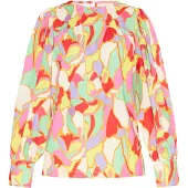 FELIPA Blusa 'Fashion Look' amarelo / menta / laranja / vermelho