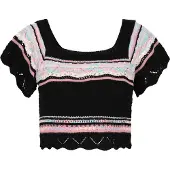 IZIA Pullover ecru / azul claro / cor-de-rosa / preto