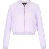 Faina Casaco meia-estação 'Fashion Look' roxo pastel / branco