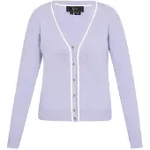 Faina Casaco de malha 'Fashion Look' roxo claro / branco