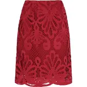 Faina Saia vermelho escuro