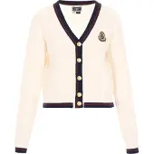 Dreimaster Maritim Casaco de malha preto / offwhite