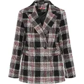 MyMo ROCKS Blazer cinzento claro / vermelho / preto