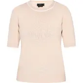 Faina Pullover bege / branco