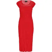 Faina Vestido de malha 'Fashion Look' vermelho