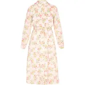 Usha Vestidos camiseiros 'Fashion Look' verde / pêssego / cor-de-rosa / offwhite