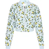 IZIA Casaco meia-estação azul pastel / amarelo / verde / branco