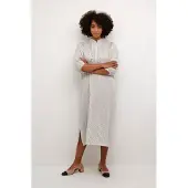 Kaffe Vestidos camiseiros 'Sidsel' marfim / preto
