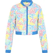 Mymo Casaco meia-estação azure / limão / rosa / offwhite