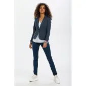 Kaffe Blazer 'Kinnie' navy / conhaque / branco