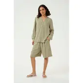 Kaffe Blusa 'KAMilia' cáqui