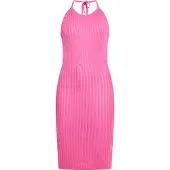 Ebeeza Vestido de malha rosa