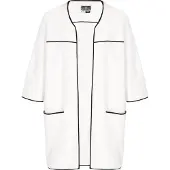 Dreimaster Maritim Casaco de malha preto / branco