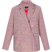 Faina Blazer azul / rosa / vermelho