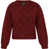 Faina Pullover vermelho escuro