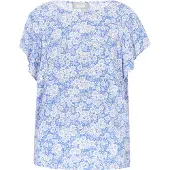 FELIPA Blusa 'Fashion Look' azul / branco