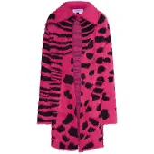 Mymo KIDS Casaco de malha 'Mimo' rosa / preto