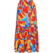 IZIA Saia azul / azul escuro / laranja / vermelho claro