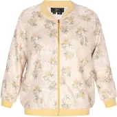 Faina Casaco meia-estação 'Fashion Look' amarelo claro / verde claro / offwhite