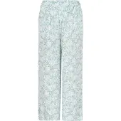 Usha Calças turquesa / branco lã