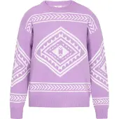 IZIA Pullover lavanda / branco