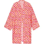 IZIA Kimono laranja / magenta / branco