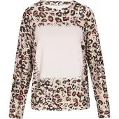 Faina Sweatshirt castanho / cappuccino / laranja / rosa pastel