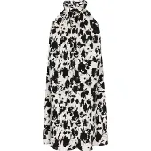 Faina Vestido de verão 'Fashion Look' ecru / preto