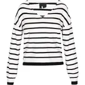 Dreimaster Klassik Pullover 'Classic Look' preto / branco