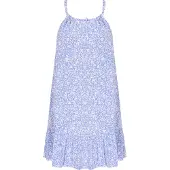 Mymo Vestido de verão 'Spring Summer' azul pombo / branco