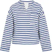 Usha Camisa 'Fashion Look' safira / branco