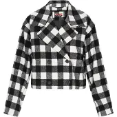 MyMo ROCKS Blazer cinzento claro / preto / branco