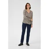 Kaffe Blusa 'KAAmber' camurça / cinzento / taupe / preto