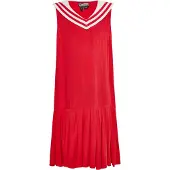 Dreimaster Vestido vermelho sangue / branco