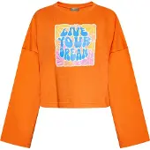 Ebeeza Sweatshirt mistura de cores / laranja