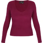Faina Pullover 'Comfortable' borgonha