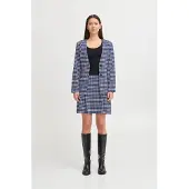 Ichi Blazer 'KATE CHECLÉ' azul / branco