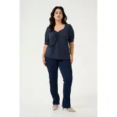 KAFFE CURVE Camisa 'KC Sissy' marinho