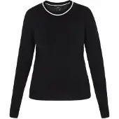 Faina Pullover preto / branco